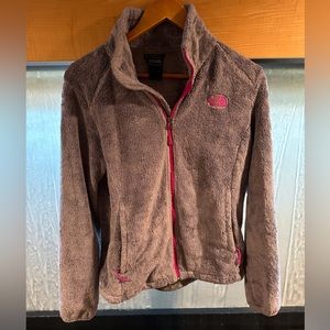 North face, fuzzy zip up